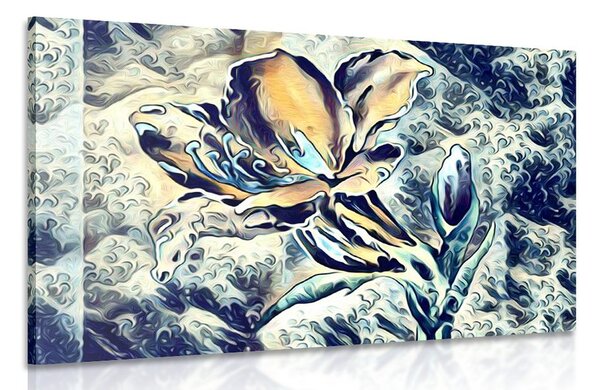 Tablou floare de artă abstractă