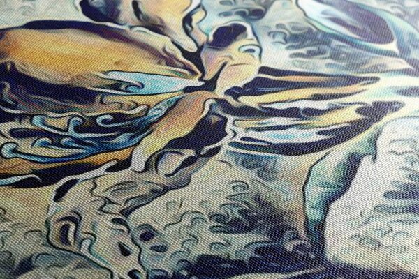 Tablou floare de artă abstractă