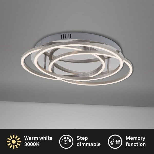 Plafonieră LED dimabilă FRAMES LED/60W/230V crom lucios Briloner