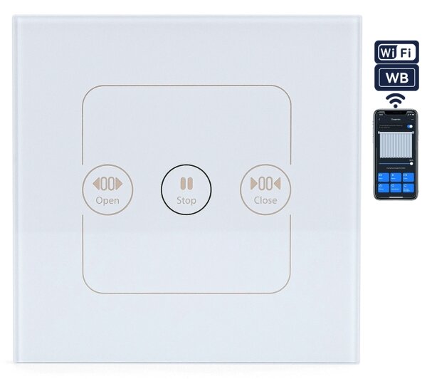 Aigostar - Întrerupător inteligent pentru controlul jaluzelelor 230V, Wi-Fi Tuya