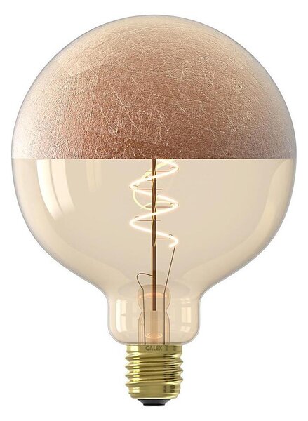 Bec LED dimabil cu vârf decorativ FILAMENT G125 E27/4W/230V 1800K, finisaj cupru
