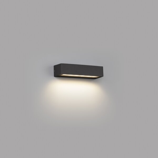 FARO 71910 LAKO - Aplica LED de perete pentru exterior, 8W, 230V, IP65, antracit