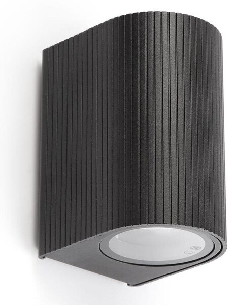 FARO 70322 - Aplica de perete pentru exterior ESTELA 1xGU10/5W/230V IP65, neagră