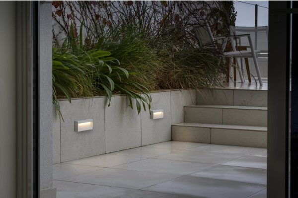 FARO 71967 - Corp de iluminat pentru scări DUNE LED/6W/230V 2200/2700/3200/4000K IP65 alb