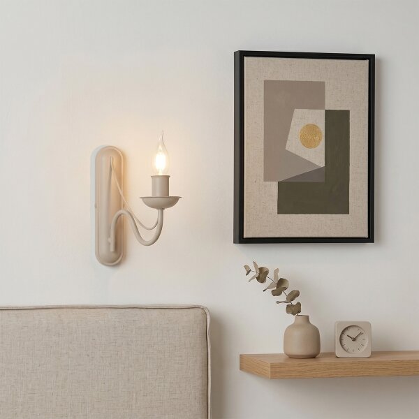 Lampă de perete ANTON 1xE14/60W/230V bej