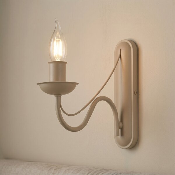 Lampă de perete ANTON 1xE14/60W/230V bej