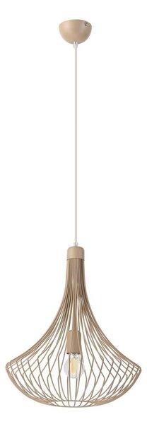 Lustră suspendată BALERINA pe cablu 1xE27/15W/230V bej