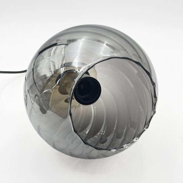 Pendul cu cablu VELLO 1xE27/15W/230V negru/bej fumuriu/negru
