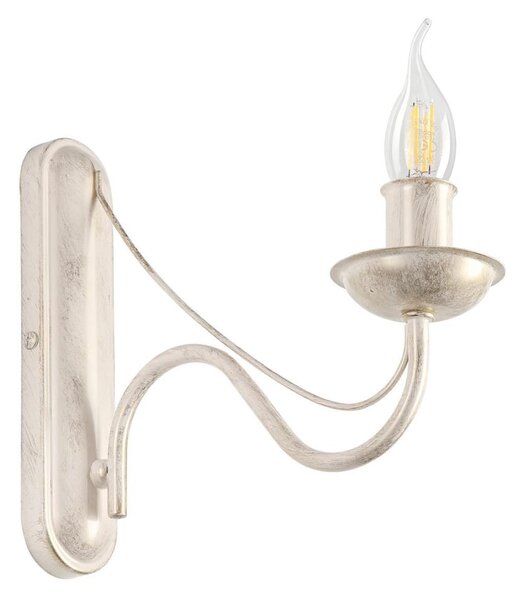 Aplică de perete ANTON 1xE14/60W/230V, alb patinat