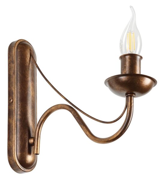 Aplica de perete ANTON, 1xE14/60W/230V, bronz