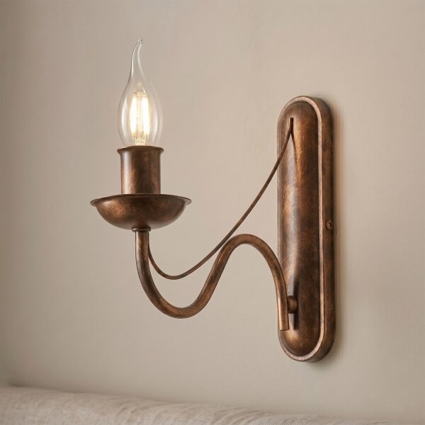 Aplica de perete ANTON, 1xE14/60W/230V, bronz