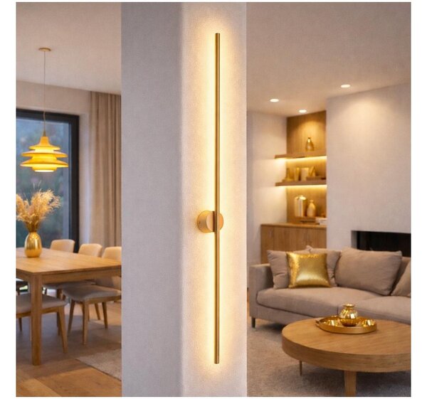 Aplica de perete LED LANA, 12W, 230V, 4000K, auriu mat