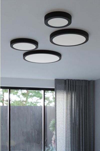 Sollux SL.1248 - Plafonieră LED ONYX, 48 W, 230 V, diametru 60 cm, negru