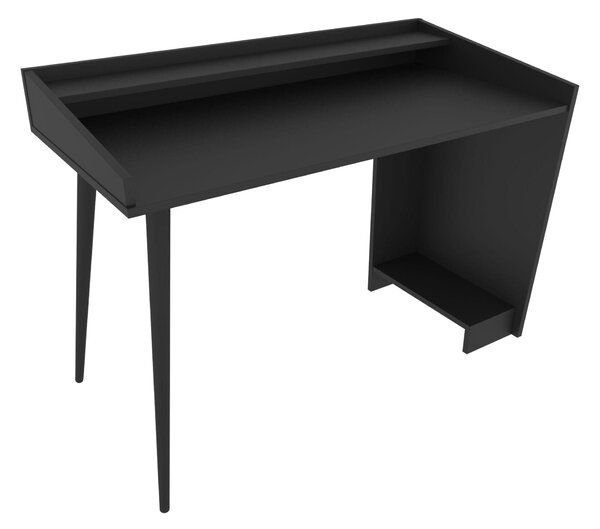 Birou VANESSA, negru, PAL melaminat, 122x59x88 cm