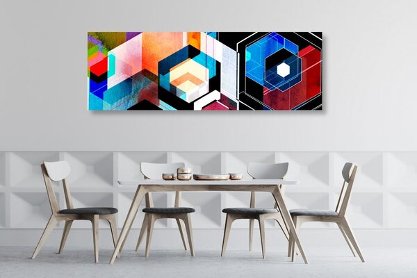 Tablou geometrie futuristă