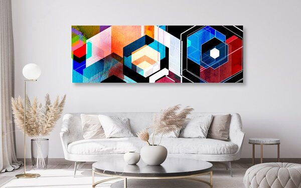 Tablou geometrie futuristă