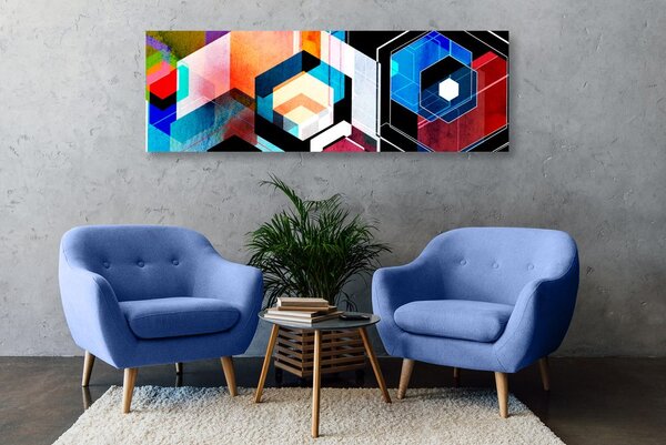 Tablou geometrie futuristă
