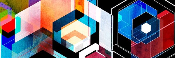 Tablou geometrie futuristă