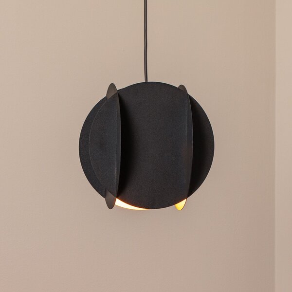 Opviq Lampă suspendată Corner, negru, 25 x cm, metal, E27, reglabil, Negru, Camera de zi / sufragerie, Metal, Modern