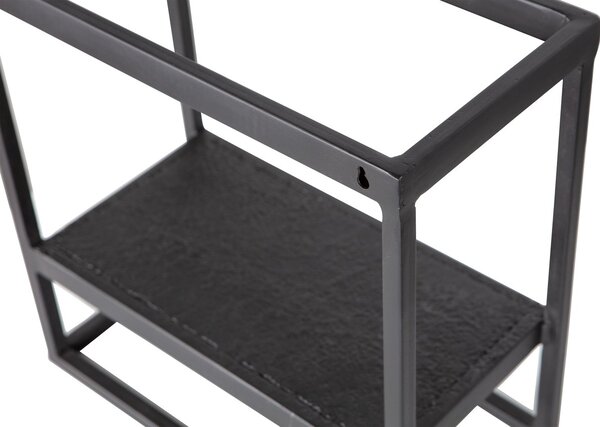 Raft metalic CASTO 40x40 cm, negru