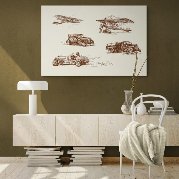 Tablou mijloace de transport retro