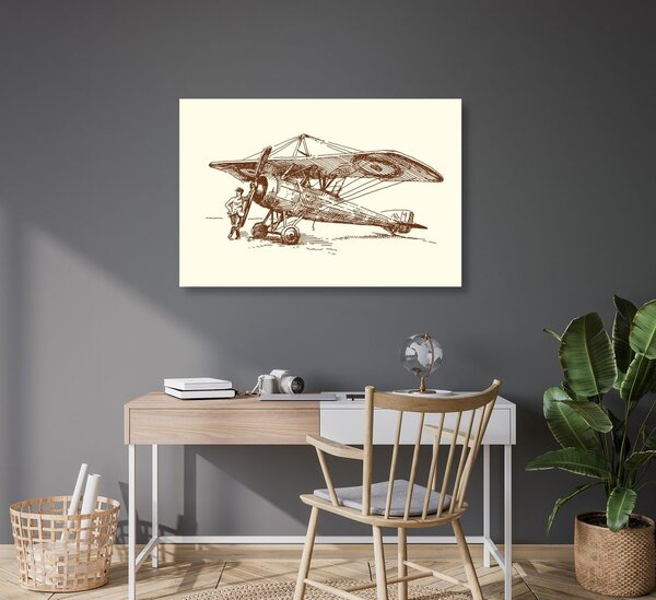 Tablou avionul retro