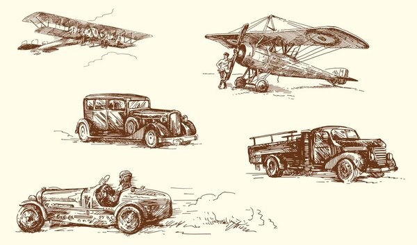 Tablou mijloace de transport retro