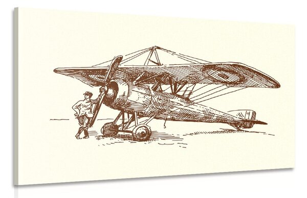 Tablou avionul retro
