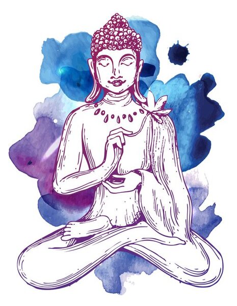 Tablou ilustrația lui Budha