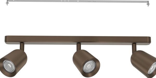 Eglo 901951 - Corp de iluminat tip spot CAMALDOLI, 3x GU10/10W/230V, bronz
