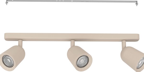 Eglo 902345 - Plafonieră CAMALDOLI cu 3 spoturi, GU10, 10W, 230V, bej