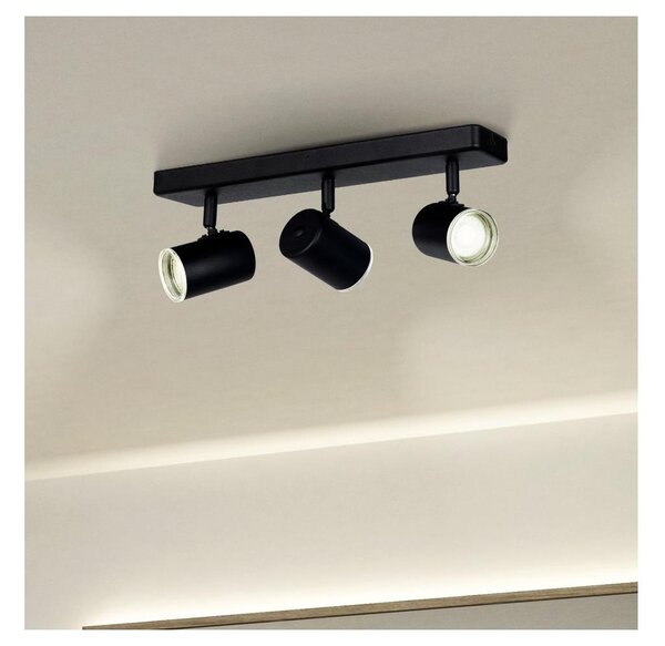 Eglo 901966 - Spot pentru baie CONSUMA 3x GU10/5W/230V IP44 negru