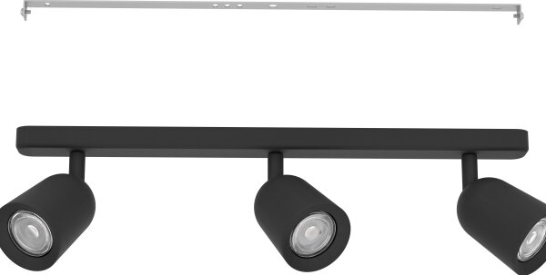 Eglo 901954 - Aplica spot CAMALDOLI, 3x GU10, 10W, 230V, negru