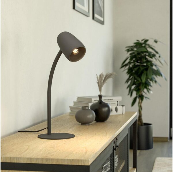 Eglo 901828 - Lampă de masă CARLO 1xE14/18W/230V neagră