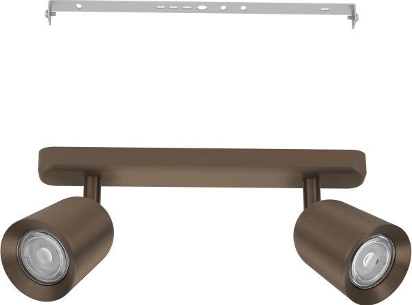 Eglo 901949 - Spot CAMALDOLI 2xGU10/10W/230V bronz