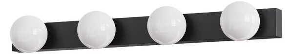 Brilagi - Lumină LED pentru oglindă de baie HOLLYWOOD 4xLED/3W/230V IP44 negru