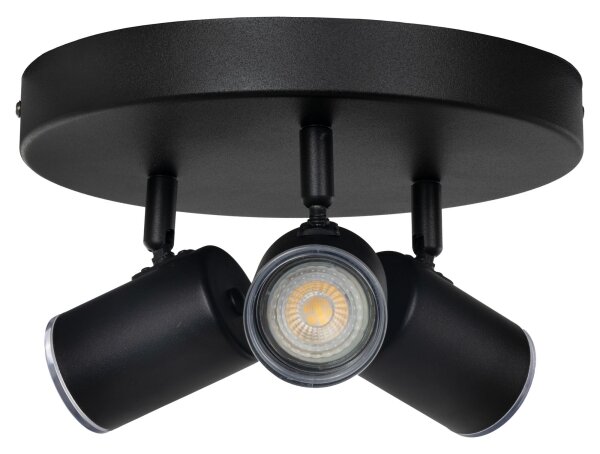 Eglo 901965 - Spot pentru baie CONSUMA 3xGU10/5W/230V IP44, negru