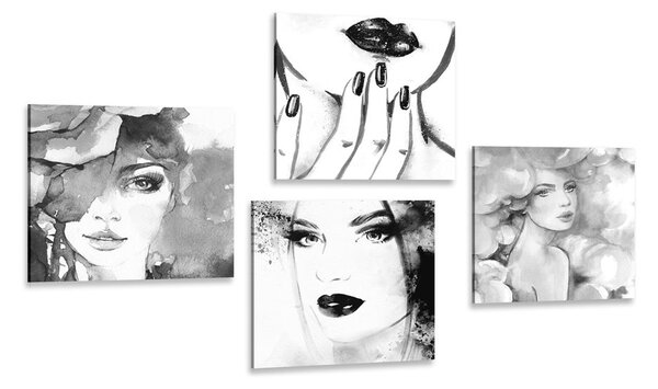 Set tablouri eleganța femeii