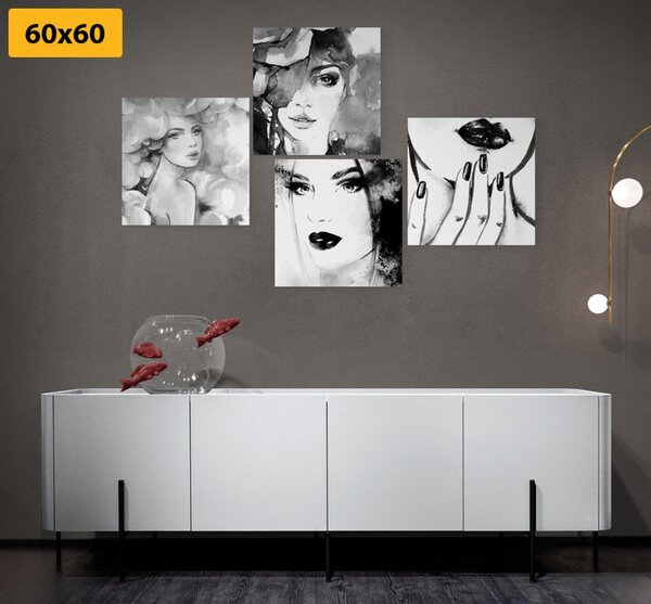 Set tablouri eleganța femeii