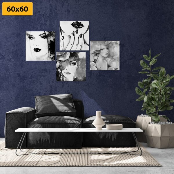Set tablouri eleganța femeii