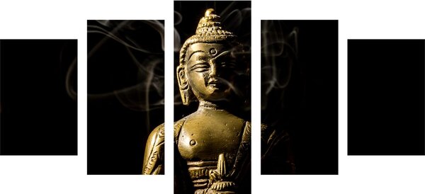 Tablou 5-piese statuie Budha