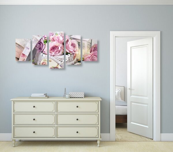 Tablou 5-piesestilul vintage romantic