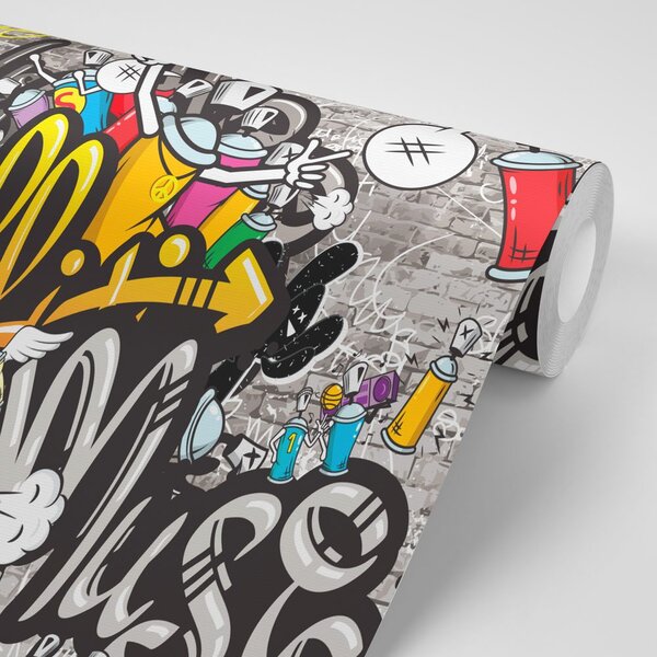Tapet graffiti colorate