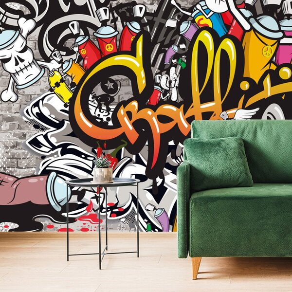 Tapet graffiti colorate