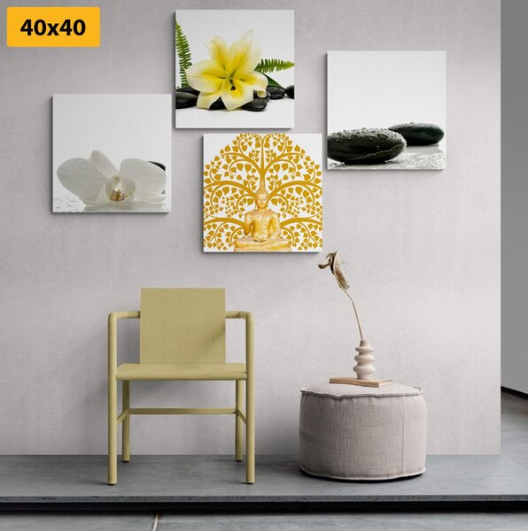 Set tablouri natura moartă delicată Feng Shui