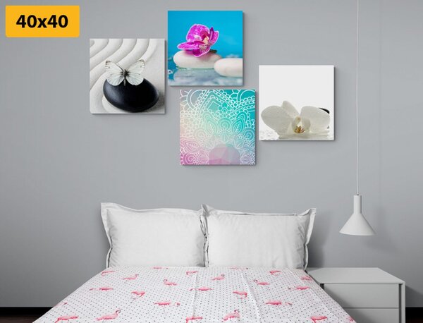 Set tablouri Feng Shui în combinație de culori interesante