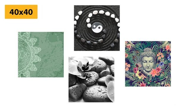 Set tablouri Feng Shui în combinație neconvențională