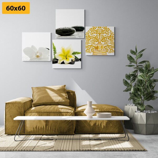 Set tablouri natura moartă delicată Feng Shui