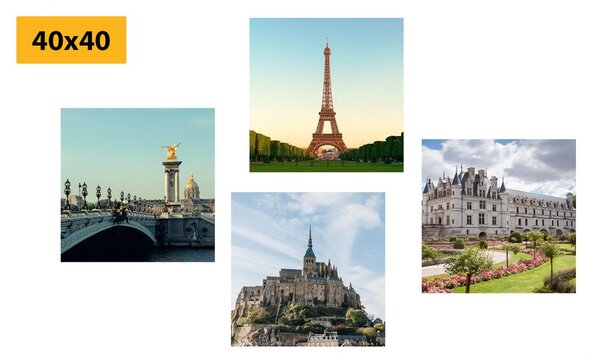 Set tablouri pentru iubitorii de Franța