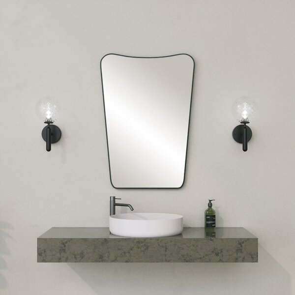 Oglinda de baie 552NOS1220, negru, 50x70 cm